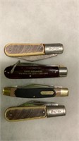 4 Vtg. Pocket Knives-Barlow, Old Timer