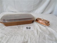 NEW COPPER CHEF PAN/BUTTER DISH