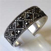S/Sil Marcasite Ring