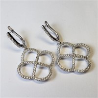 $120 S/Sil Cubic Zirconia Earrings