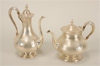 Latvian Silver Tea & Coffee Pot Set,