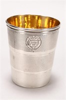 Victorian Sterling Silver Collapsible Cup,