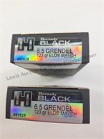 HORNADY  BLACK 6.5MM , 123 grain, ELD MATCH, 2580