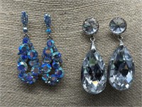 (2) Pair of Crystal Earrings