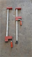 2 - 30" Bessey Bar Clamps