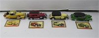 Four Die-Cast and Metal Model Cars