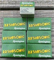 7 Boxes .22LR Remington Sub Sonic Ammo