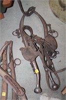 Antique horse hames and Bridal with Blinders