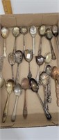 Flat of collectible spoons including  - Chicago