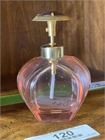 West Germany Pink Glass Perfume Bottle