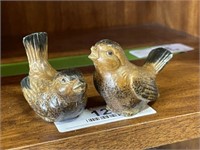 Pair of Hand Painted Japan Bird Figurines