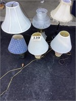 Six lamps