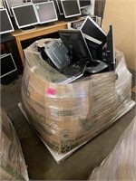 Pallet of HP Monitors, stands