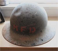 Helmet Used as a Madison Fire Co Helmet