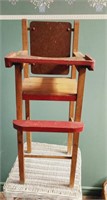 Vintage small doll high chair 24x8x8