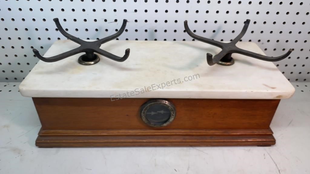 Antique marble Top Balance Scale