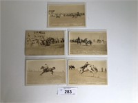 (6) Real Photo Cards Cheyenne Rodeo.