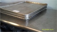 Lot of 4 Aluminum Sheet Pans