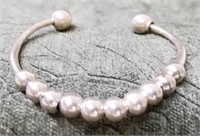 STERLING BEAD BRACELET