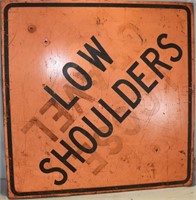 "Low Shoulder" Wood Sign 30"x30"