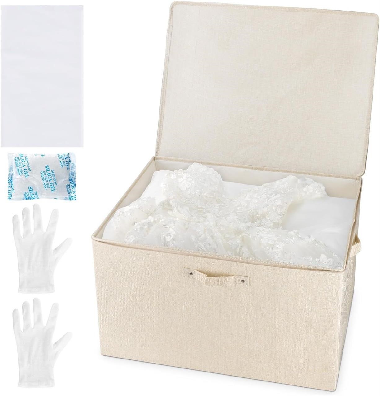 Wedding Dress Box - Wedding Storage w/ Tissue