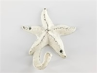 Starfish coat hook, cast iron