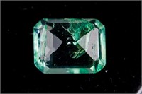 2.05ct Emerald Cut Green Natural Emerald Certified