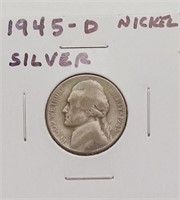 OF) 1945 D Silver Nickel