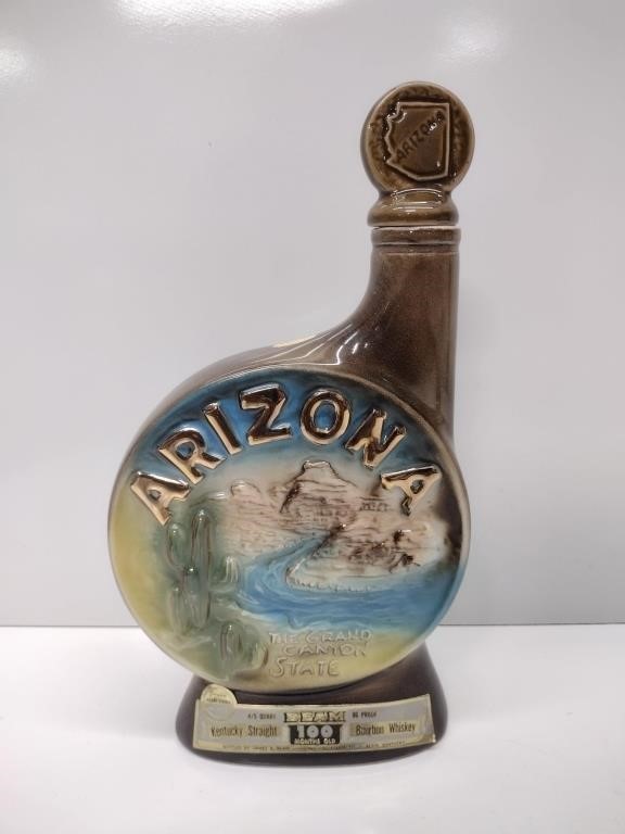 Vintage Jim Beam Ceramic Arizona Decanter