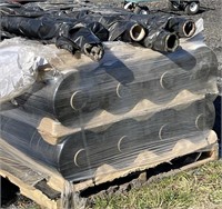 (8) full rolls of black plastic mulch