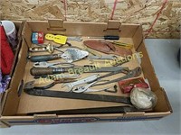 Box of assorted hand tools