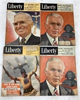 Four 1947 Liberty magazines