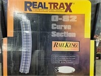RealTrax by MTH 4 pcs O-82 Curve sections New