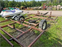 Homemade 4 bale trailer and 3pt bale spear