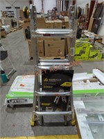 Gorilla ladder, 18ft reach, 4.5ft storage size