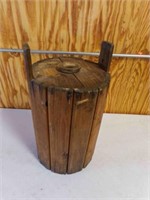 Large Olive Oil Jar Encased in Wood No Handle)