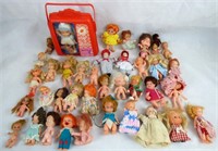 Large Lot of Small Dolls from 1960's-1980's