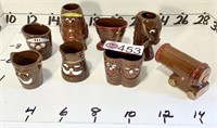 Vintage novelty shot glass set: Big Shot, Short...