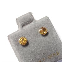 $80 14K  Citrine(0.6ct) Earrings