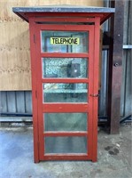 Original Telephone box & phone all glass intact