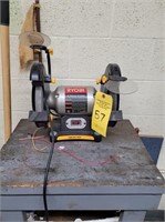 RYOBI 8" BENCH GRINDER & STAND