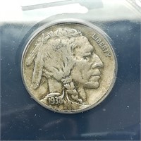 1938 D Buffalo Nickel 5C F12 ANACS