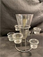 Centerpiece Votive Candles W/ Vase 11/5" H x 11" W