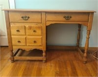 Vtg Bassett Furniture Wooden Desk