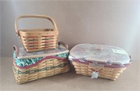 3 Longaberger Baskets