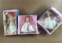 3 Madame Alexander Dolls