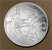 .999 1oz  Premium Silver Custom Mickey Mouse