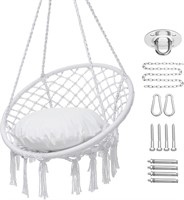 Y- STOP Hammock Chair Macrame Swing - Max 330 Lbs