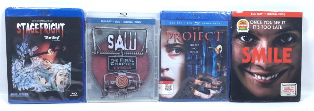 New Open Box Lot of 4 Horror Blu-ray Discs