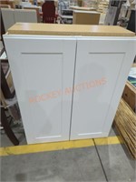 30" x 13" x 36" white wall cabinet